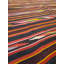 Tapis rouge en laine noué à la main de conception unique 5 pi 7 po x 10 pi 6 po années 2000 Jijim