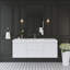 Meuble-lavabo flottant avec lavabo, armoire de rangement murale pour salle de bain moderne, avec tiroirs à fermeture en douceur et surface solide