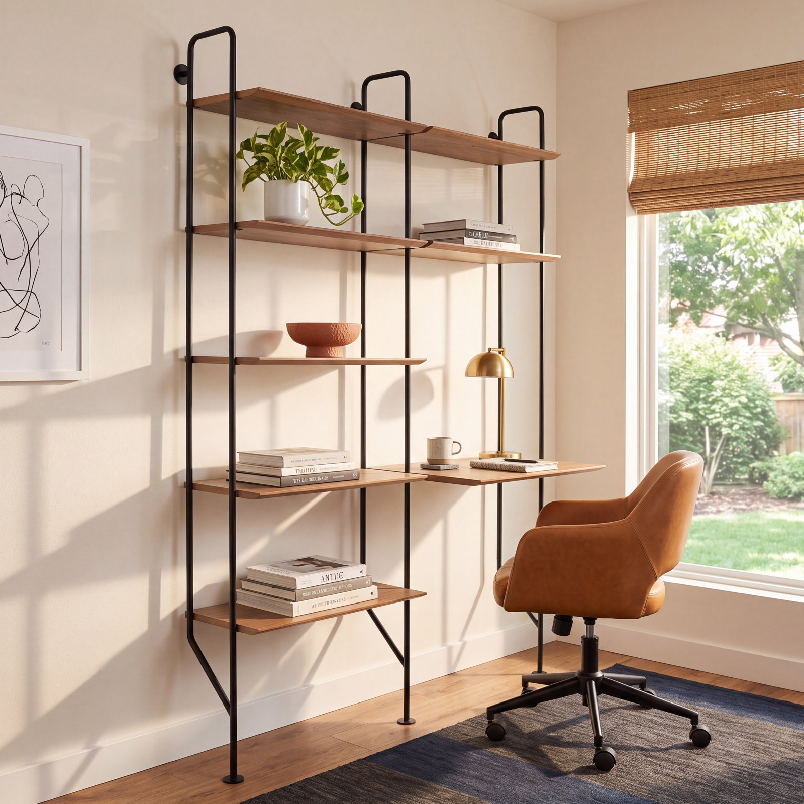 Hitch Office Set, Black, Walnut