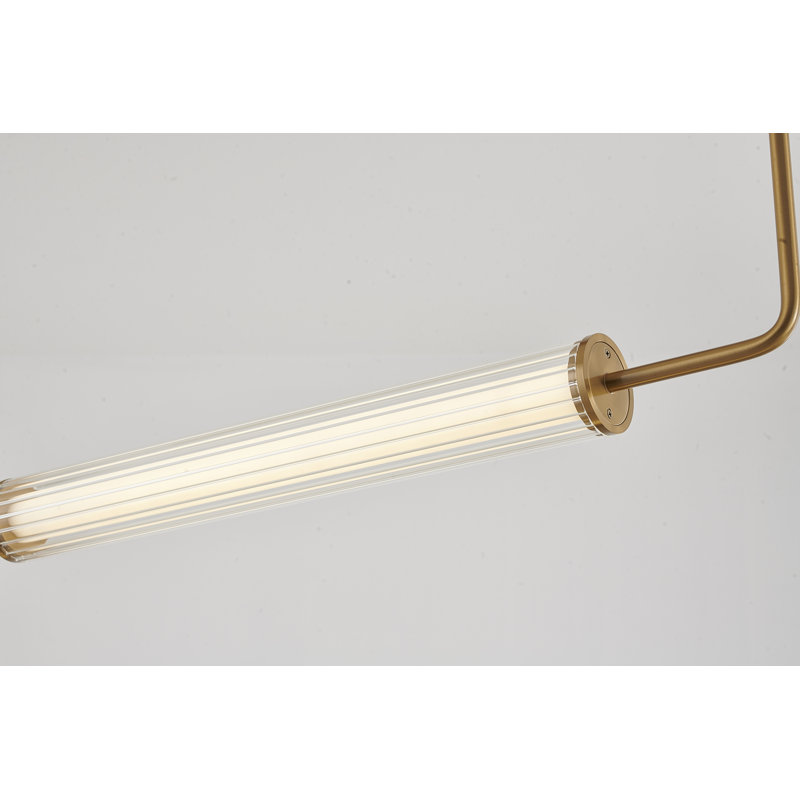 Lustre linéaire en laiton 2 lumières Cleaven