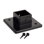 Athens Fortress Building Products Gloss Black Aluminum Post Skirt for Posts