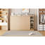 Lit escamotable double avec bibliothèque, naturel-789781126-789781241