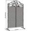Paravent métallique de 185 cm de haut, structure autoportante pour l'extérieur, motif arbre décoratif pour terrasse, jardin et piscine. Protection de l'intimité.-125254377