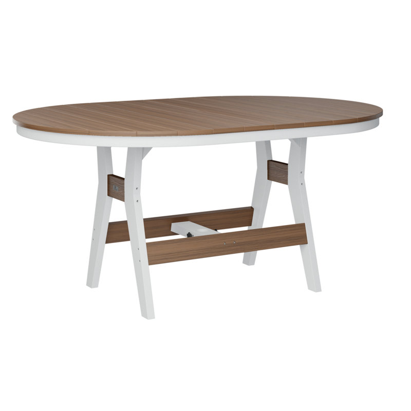 Table de bar berline Berlin, H 38,87 po x l 64 po x P 44 po, Acajou antique