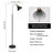 HonoDing 58" Black Floor Lamp,No Bulb