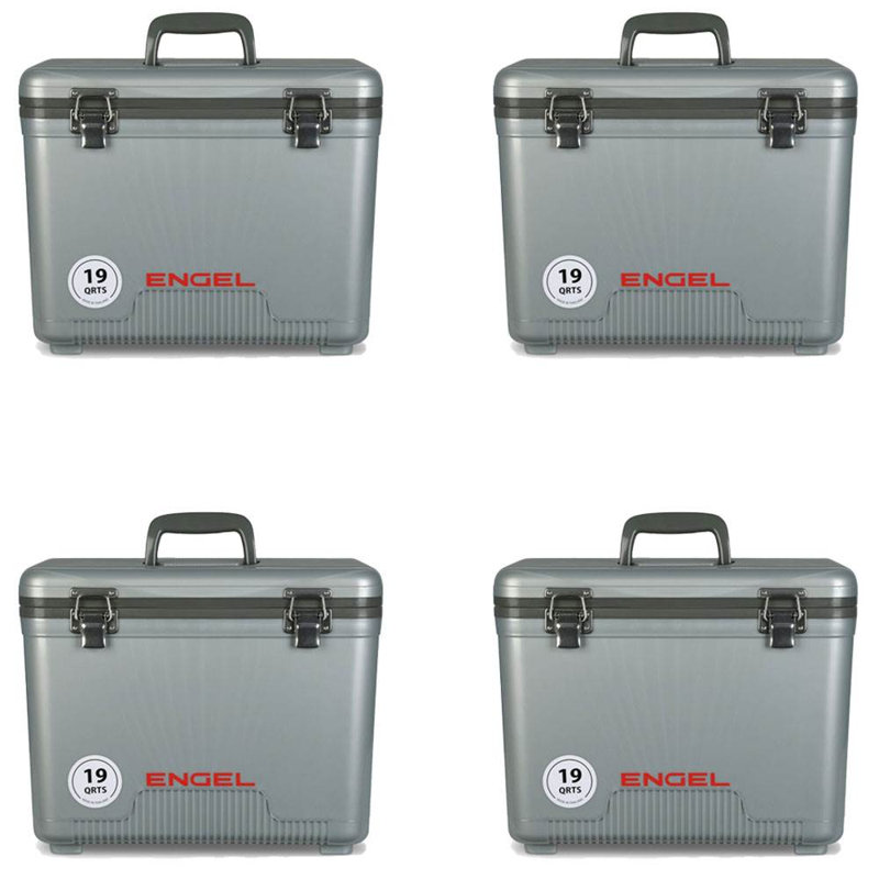 Engel 19 Quart Lightweight Bait Dry Box Ice Cooler with Shoulder Strap