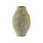 7.9x3.3x13" Gold Ceramic Accent Vase with Vertical Ribbed Texture