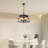 Rrtro Style Chandelier With Height Adjustable Features