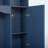 4-in-1 Farmhouse Hall Tree with Storage Bench, Adjustable Shelves & Golden Hooks, Blue-364311875