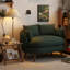 Canapé moderne en velours vert 45,67 po