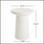 Table d'appoint MGO Terrazzo fabriquée à la main, durable et élégante pour une utilisation intérieure et extérieure, aucun assemblage requis