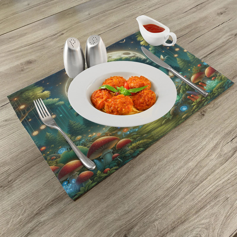 Ensemble de 4 napperons Ambesonne Nature