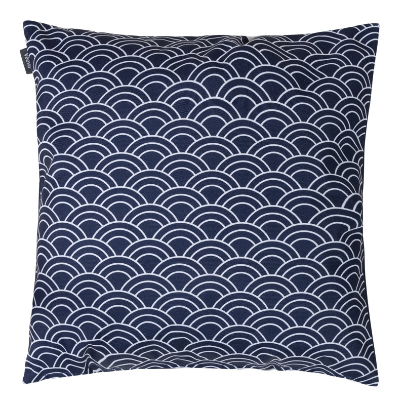 Deck Stripe Indoor-Outdoor Cushion, Navy Blue