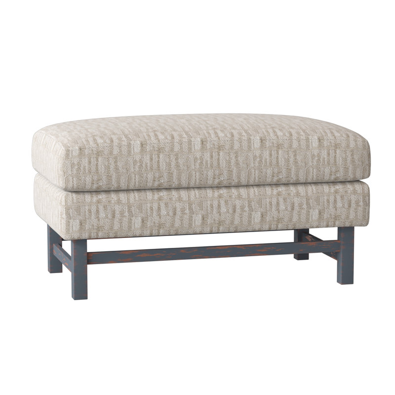 Edward Ottoman, White Caps Fog, Vintage Ebony