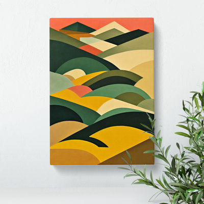 Abstract Mountain Landscapes No.2 - Wrapped Canvas