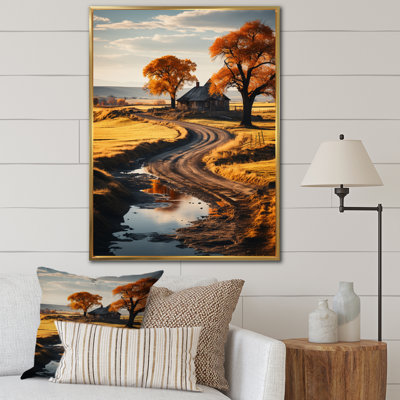 Gareloi " Orange Farm Autumn Landscape V "