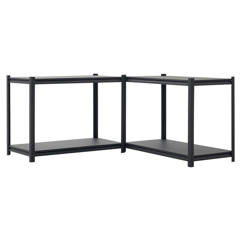 Tablettes de rangement réglables à 4 niveaux, capacité de 2400 lb, étagère de rangement de garage robuste, étagère utilitaire en métal, pour garage atelier sous-sol, l 40,55 po x P 20,55 po x H 60,2 po