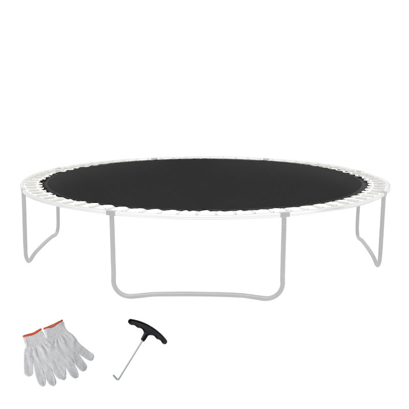 12 FT Polypropylene Replacement Jumping Mat Black