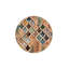 Tapis tissé à motif moderne avec motif à losanges Creative Brown-1988468749