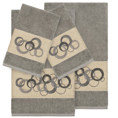 Annabelle 4 Piece Turkish Cotton Towel Set