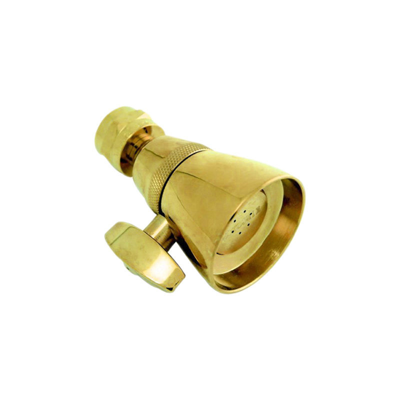Hot Springs Full Adjustable Shower Head, Polished Brass