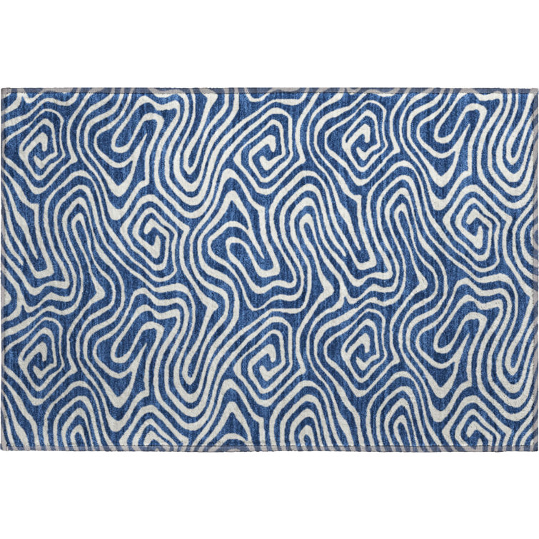 Premium Machine Washable Colmenero AMF1020 Swirls Rug