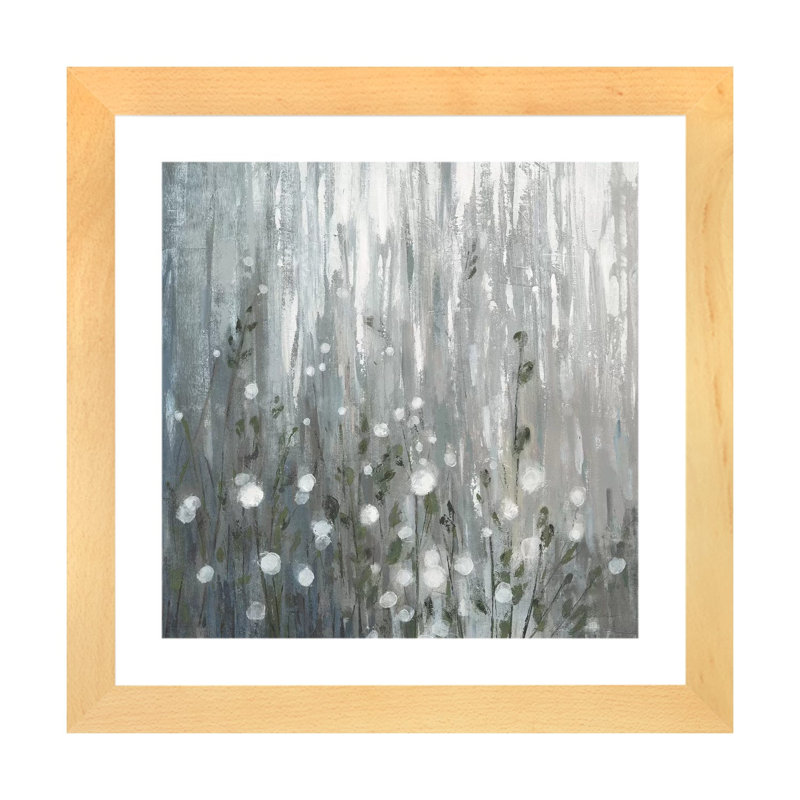 «August Branches» par Silvia Vassileva - impression, H 16 po x l 16 po x P 1 po, Papier encadré de bois naturel, Blanc
