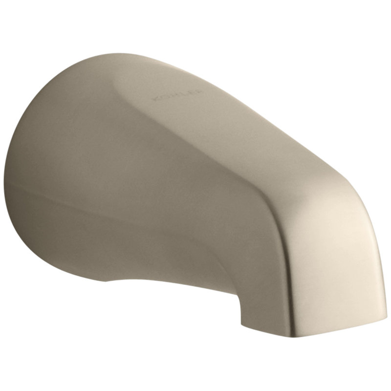 Devonshire 4-7/16" Non-Diverter Spout with Slip-Fit Connection, Vibrant Brushed Bronze