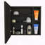 Pharmacie avec trois tablettes internes, une porte et deux tablettes externes-106732205