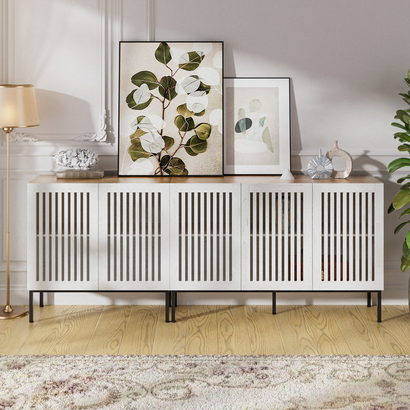Buffet de 79 po de largeur, Blanc