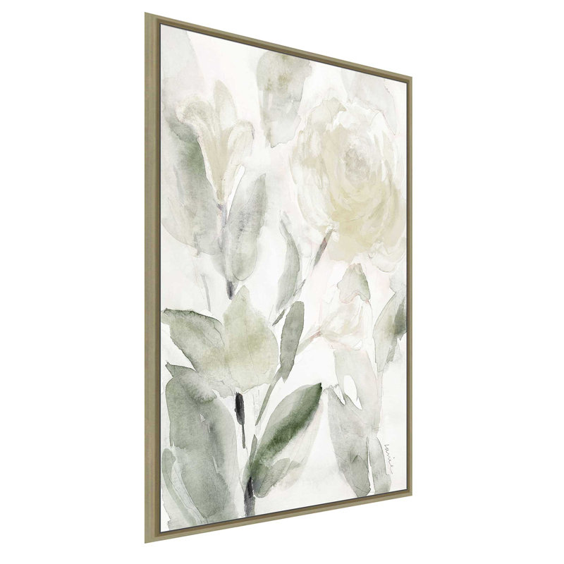 Hello Hello Spring I - Peinture, L 21,5 po x H 33,5 po, Encadrement doré