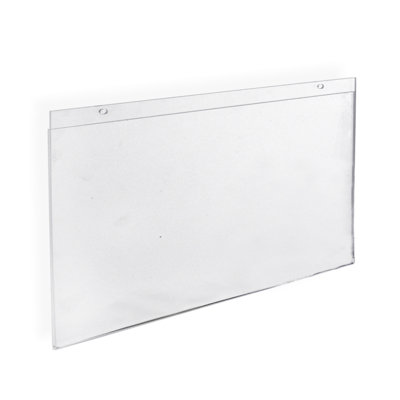 Cadre transparent en acrylique transparent 17 po de large x 11 po de haut - horizontal / paysage, paquet de 2
