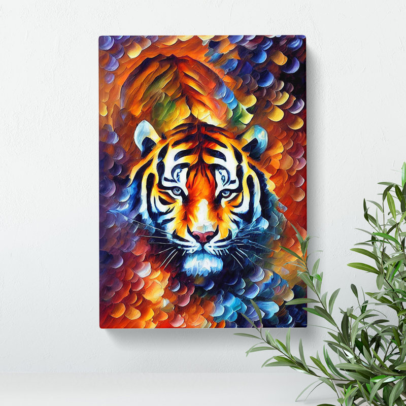 Tiger Portrait No.2 - Wrapped Canvas, 60cm H x 40cm W x 3cm D