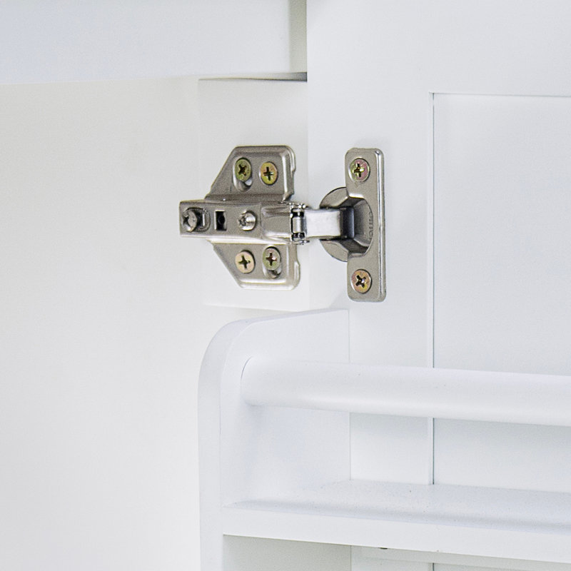 Meuble-lavabo de 30 po avec lavabo, un tiroir basculant, trois tiroirs, tablette de porte, porte à fermeture douce, blanc