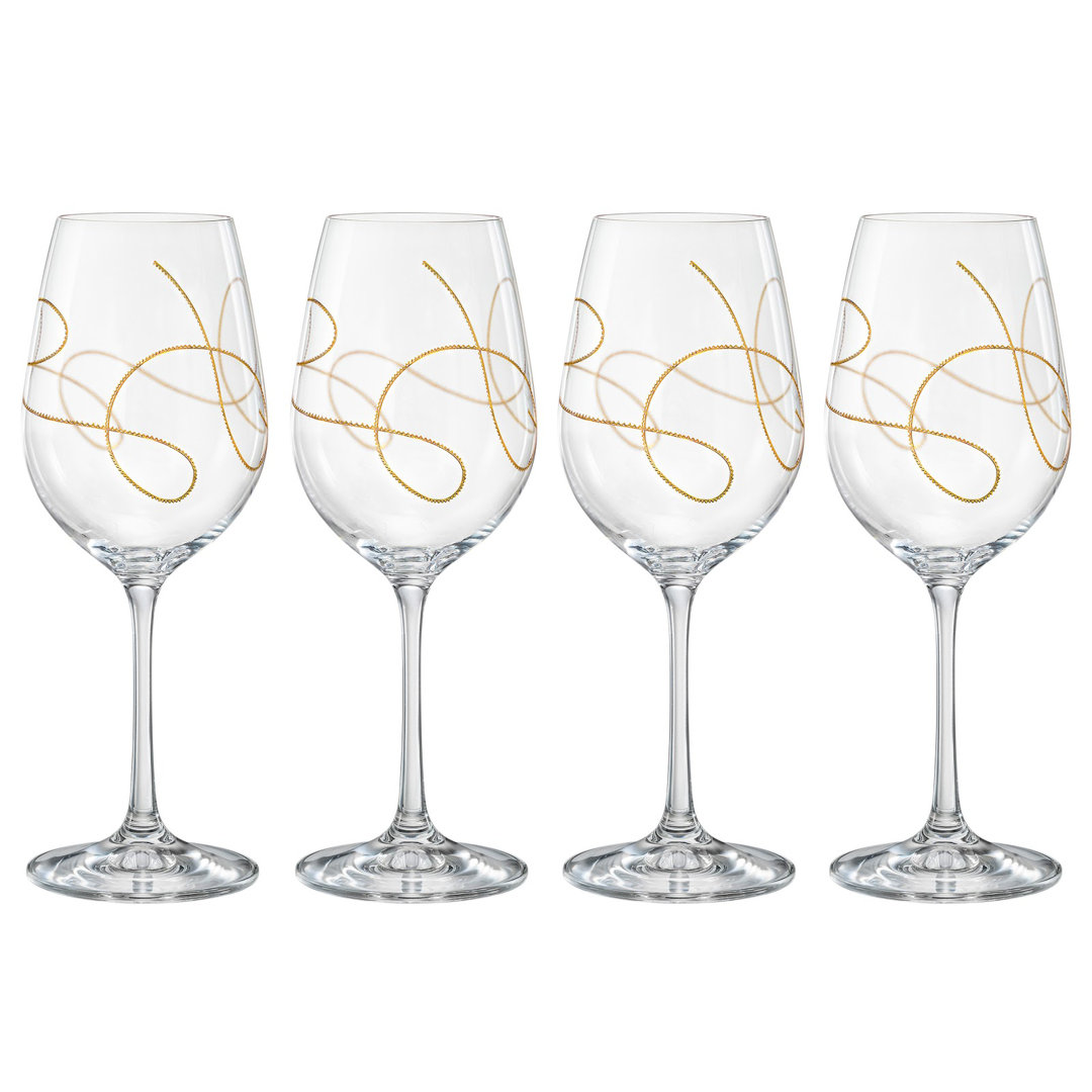 Saiz 14oz. Handmade Wine Glass Set (Set of 4) Wrought Studio™ 