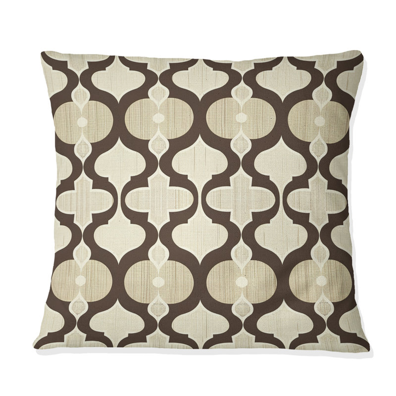 Trellis I - Glam Throw Pillow, 18"H x18"H
