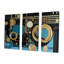 Art nouveau collage art bleu clair - ensemble de décoration murale géométrique-1124753590-1124753591