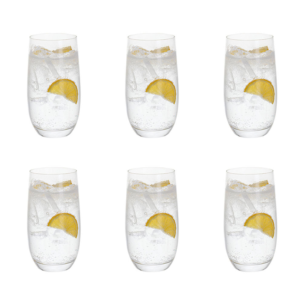 Six Highball Glasses