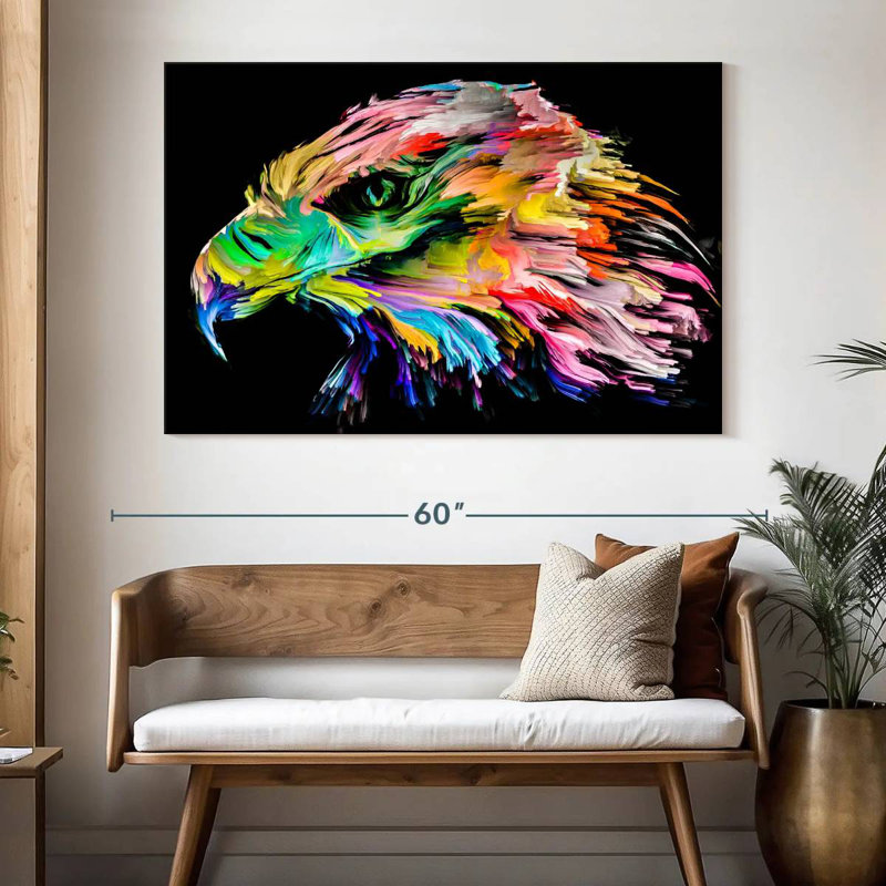 Colorful Eagle, 34" H x 51" W