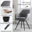 Chaise de salle à manger pivotante-1042137948