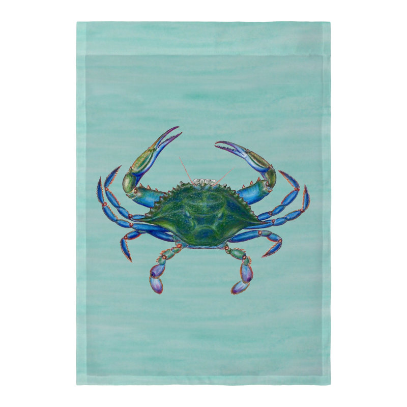 Drapeau maison en polyester mâle crab, H 18 po x l 12 po