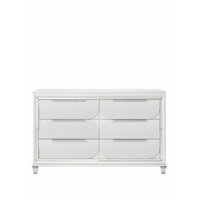 Tarian Pearl White Finish Dresser