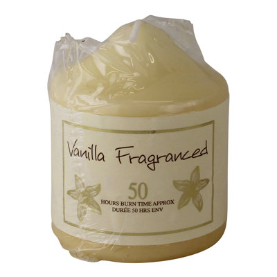 Vanilla Scented Pillar Candle