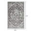 Tapis floral gris en polypropylène tissé à la main Ragheb-1990039619