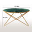 Table de bout ronde 31,49 po avec plateau en faux marbre moderne pour le salon ou le bureau-92473992