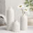 Marlow 5" Tall Handmade White Ceramic Vase-2080975010-2147066722