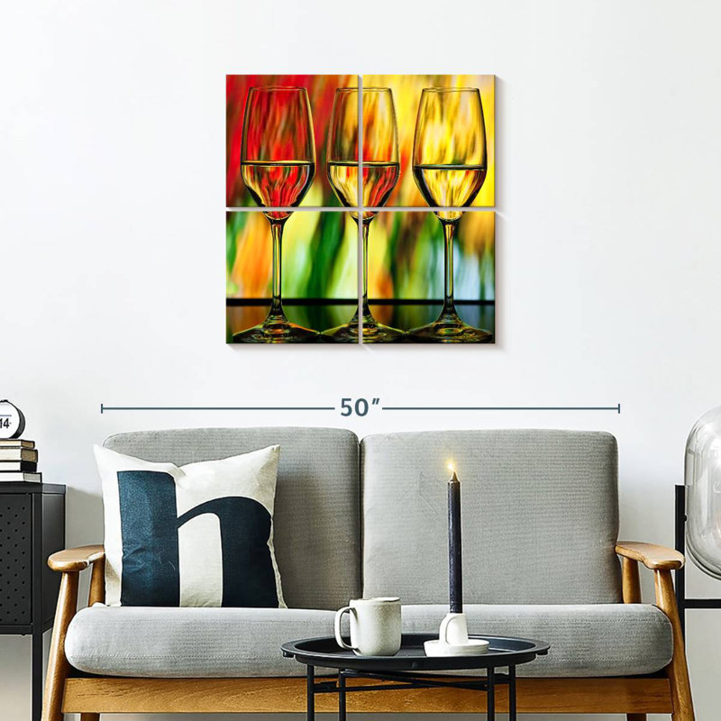 Happy Hour champagne, H 26 po x l 26 po