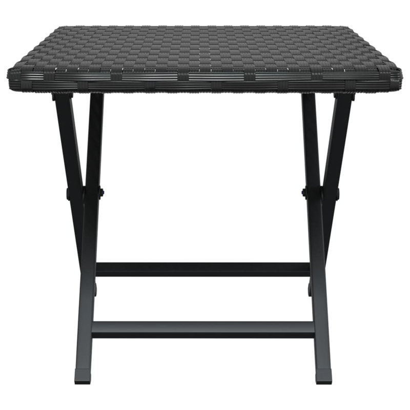 Lakhwinder Rectangular Folding Outdoor Bistro Table , 45cm cm W 35cm cm D, Black