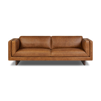 Salo 99" Genuine Leather Sofa