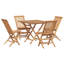 Hilton 4 - Person Teak Patio Dining Set with Square Table